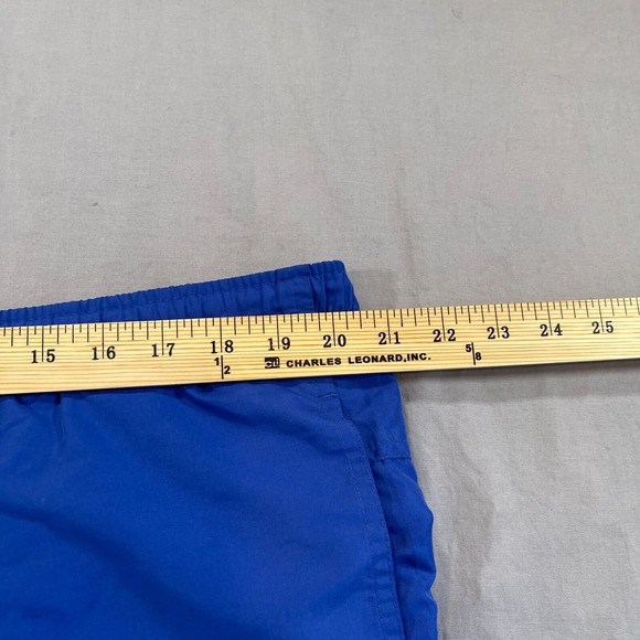 VINTAGE Y2K Speedo Swim Shorts Trunks Mens L Blue 5" Inseam Mesh Lined Swim Surf - Picture 6 of 7